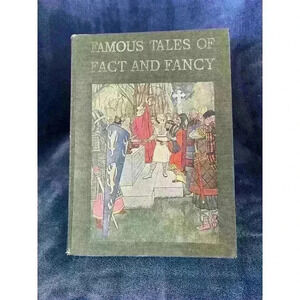 Antique 1930 Famous Tales of Fact and Fancy Illustrated Vintage Rare Classic